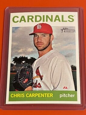 Chris Carpenter #75 2013 Topps Heritage Baseball Trading Card